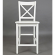 Simplicity X Back Counter Stool in Paperwhite Finish (Set of 2)